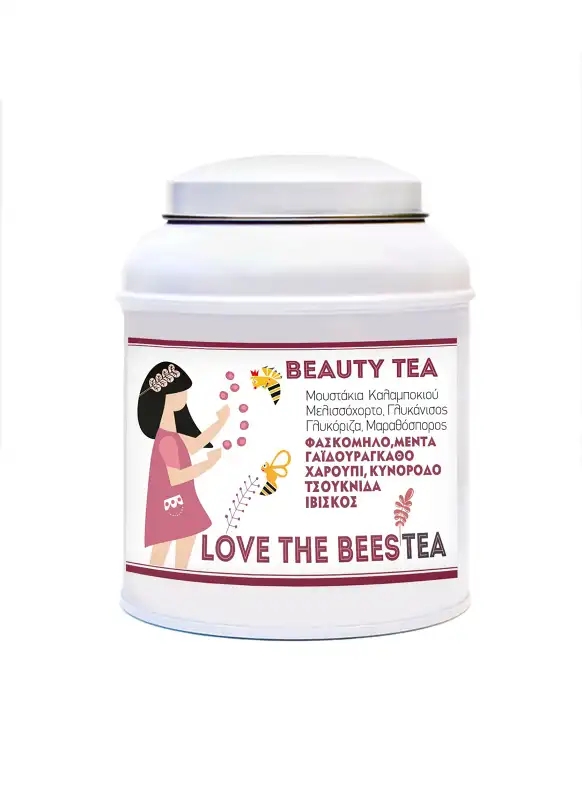 BEAUTY HERBAL TEA-Metallic Box