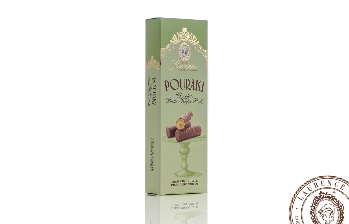 Pouraki butter wafer με πραλίνα Pistachio