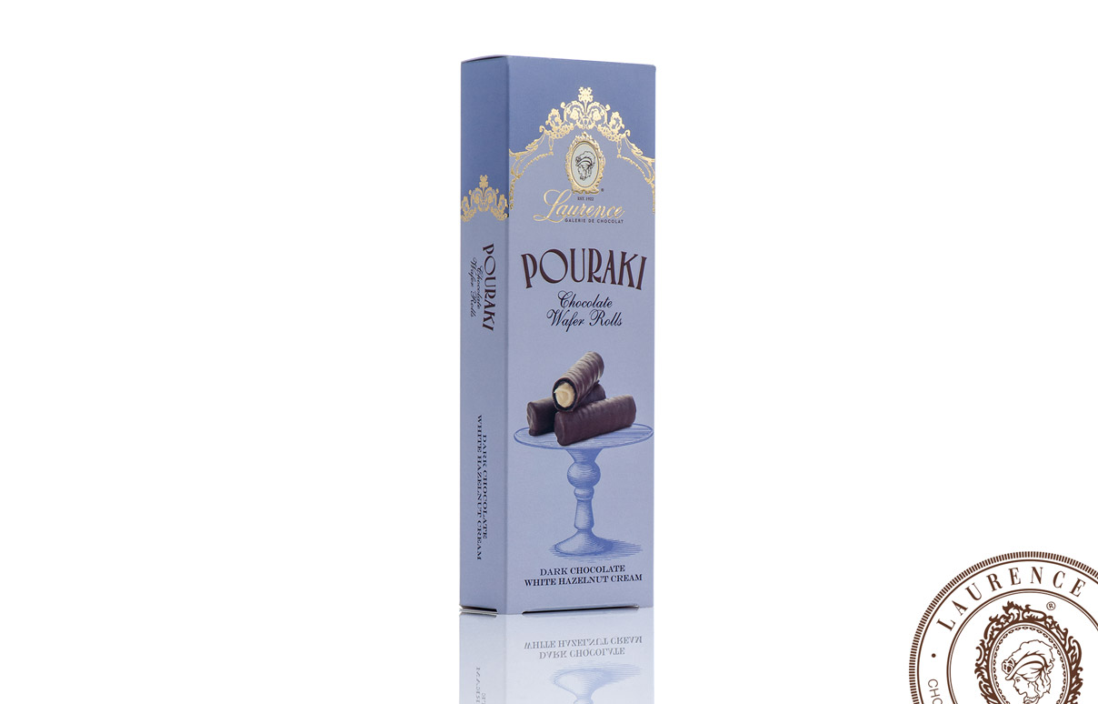 Pouraki chocolate wafer με λευκή πραλίνα φουντουκιού